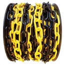 Lant din plastic 6mm L-25mm negru-galben