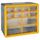 Organizator din plastic cu 12 cutii PVC 265x160x235mm Strend Pro, max.12kg