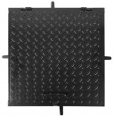 Capac MC60, 600x600 mm, canal, negru, max. 150 kg