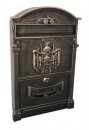 Cutie poștală ALU, bronz antic, 410x255x90mm