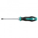 Șurubelniță Pozidrive Whirlpower® PZ2 / 100mm, șurub hexagonal, DIN8764, oțel aliaj de silicon S2