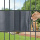 Strend Pro EUROSTANDARD, 190 mm, L-3500 mm, ecranare, anthracite, pentru panouri de gard, cu 20 cleme, 450g/m2, PVC