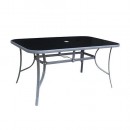 Masa LEQ GREGORY Moonstone, 150x90x72 cm, sticla 5 mm