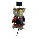 Raft expozor pentru manusi, ochelari, masti protectie, Vivatechnix VMD-1044, 64x50xH116cm