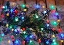 Lanț MagicHome Christmas Cherry Balls, 100x LED multicolor, IP44, 8 funcții, iluminare, L-9,90 m