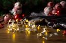 Lanț MagicHome Christmas Leafdeco, 20x mLED alb cald, 2xAA, IP 20, interior, iluminare, L-1,90 m