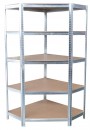 Rafturi RAT80, coltar, metal, MDF, 5 rafturi, 1800x900x400 mm, max. 150 kg/raft