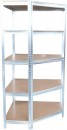 Rafturi RAT80, coltar, metal, MDF, 5 rafturi, 1800x900x400 mm, max. 150 kg/raft
