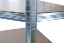 Rafturi RAT80, coltar, metal, MDF, 5 rafturi, 1800x900x400 mm, max. 150 kg/raft