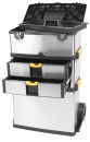 Cutie de scule cu role, 570x350x830 mm Strend Pro, PVC+Oțel inoxidabil, cu roți, max. 36 kg, 3 buc