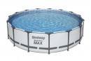 Set de piscină rotundă Bestway® Steel Pro MAX, 457x107 cm, filtru, scară de piscină, covoraș, prelata piscină