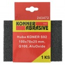 Burete de șlefuit KONNER 100x70x25 mm, G080, Aluoxid