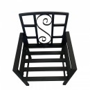 Scaun metalic pentru gradina Vivatechnix VMD-1047, dimensiuni 53x50x83 mm, negru