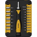 Set de șurubelnițe și duble Strend Pro WT536, 18 dielne, biți, capete