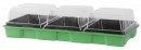 Set tava pentru semanat si cupola 57x24,5x13,5cm, 3 gauri