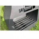 Semineu pentru gradina Krodesign Quitar, 1578x580x484 mm, negru