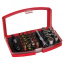 Set biți 34 buc Strend Pro, cu suport magnetic și adaptor, bit (25 mm), S2