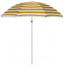 Umbrela de soare Dalia, 180 cm, 32/32 mm, cu balama, negru/alb