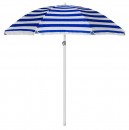 Umbrela de soare Dalia, 180 cm, 32/32 mm, cu balama, albastru/alb