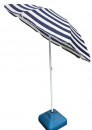 Umbrela de soare Dalia, 180 cm, 32/32 mm, cu balama, albastru/alb