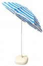 Umbrela de soare Dalia, 180 cm, 32/32 mm, cu balama, turcoaz/alb