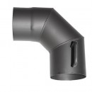 Cot țeavă de fum HS.K 090/150/1,5 mm, cu amortizor