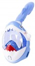 Masca de snorkeling Shark, fata intreaga, pentru copii 4+, XS, albastra