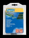 Clip RAPID VR22, PVC verde, 1100 buc, agrafe pentru clești de legare RAPID FP222 și FP20, pentru sârmă 5-11mm
