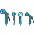 Pistol de pulverizare 4 modele AQUACRAFT, reglabil, cauciuc moale, adaptor din plastic