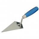 Mistrie de zidar din otel inoxidabil 140x50mm Strend Pro, maner din lemn, Inox