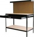 Rafturi DWB60 masa, lucru, pentru atelier, 1x sertar, 1200x600x1500 mm, max. 230 kg