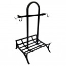 Suport pentru lemne, Vivatechnix VMD-1026, Metal, Negru, 40x62x80 cm