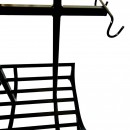Suport pentru lemne, Vivatechnix VMD-1026, Metal, Negru, 40x62x80 cm