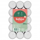 Lumanare Bolsius, ceai, 6 ore, alb, pachet. 30 buc