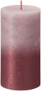 Lumanare bolsius Rustic Sunset Ash Rose Red, 130/68 mm