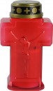 Lumanare MagicHome, cruce, LED, pentru mormant, rosu, 2xAA, 15,3x6,8 cm, (parte a pachetului 2xAA)