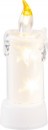 Lumanare de Craciun MagicHome, 3x LED, alb cald, interior, 5x13,5 cm