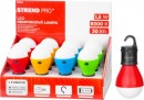 Lampă de camping Strend Pro C748, lampă de camping, formă bec, 3xAAA, mix de culori, Sellbox 12 buc.