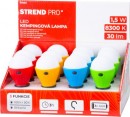 Lampă de camping Strend Pro C748, lampă de camping, formă bec, 3xAAA, mix de culori, Sellbox 12 buc.