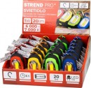 Lampa Strend Pro Breloc, breloc, pandantiv, cu carabina, culori mixte, LED 20 lm, 70x34x24 mm, Sellbox 24 buc