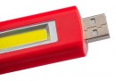 Lampă Strend Pro breloc, breloc, pandantiv, cu carabinier, culori mixte, LED 75 lm, încărcare USB, 74x25x15 mm, Sellbox 24 buc