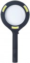 Lampa Strend Pro, cu lupa, 100 lm, 113x242x22 mm, 2xAA, sellbox 15 buc.
