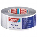 Bandă tesa® BASIC Duct Tape, argintiu, textil, 50 mm, L-50 m
