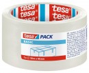 Bandă tesa® BASIC, ambalare, de bază, transparentă, 48 mm, L-50m