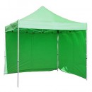 Cort FESTIVAL, 3x3 m, verde, profesionist, pânză rezistentă la UV, fără perete lateral