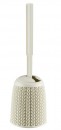 Perie de toaleta Curver® KNIT, crem, 14x43x14 mm, pentru baie