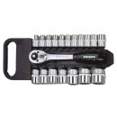 Set de scule și chei tubulare 19 buc Honiton, 1/2