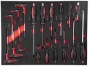 Set de scule Strend Pro B224, 245 buc, dulap, 6 sertare