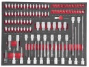 Set de scule Strend Pro B239, 249 piese, dulap, 6 sertare