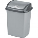 Coș de gunoi Curver® DOMINIK 25L, argintiu/grafit